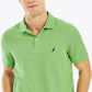 Camisa polo masculina Nautica, modelo Classic Fit, verde, tamanho grande, elaborada de forma sustentável