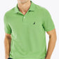 Camisa polo masculina Nautica, modelo Classic Fit, verde, tamanho grande, elaborada de forma sustentável