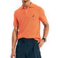 Camisa polo masculina Nautica Classic Fit, convés, laranja, tamanho médio, elaborada de forma sustentável