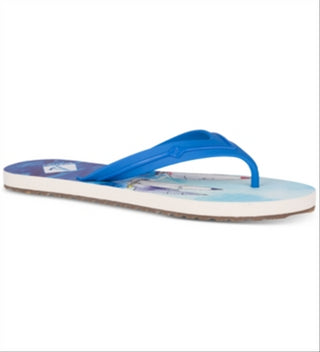 Sperry Women's Warf Printed Thong Flip Flops Blue Size 8 M