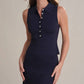 525 America - Nikki Johnny Collar Solid Tank