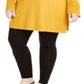 Suéter túnica canelada feminino Alfani amarelo tamanho 3X