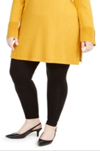 Suéter túnica canelada feminino Alfani amarelo tamanho 3X