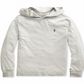 Camiseta de algodão com capuz Polo Ralph Lauren Big Boy's, tamanho X-G, cinza