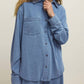 Z Supply - Reese Jersey Denim Button Up Shirt