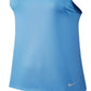 Camiseta regata Nike Dry Miler Racerback feminina, azul, tamanho pequeno