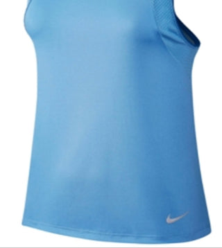 Camiseta regata Nike Dry Miler Racerback feminina, azul, tamanho pequeno