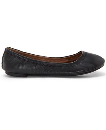 Lucky Brand Feminino 'Emmie' Flat Preto Tamanho 5,5 M