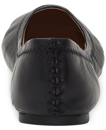 Lucky Brand Feminino 'Emmie' Flat Preto Tamanho 5,5 M
