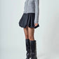 Endless Rose - Women's Crewneck Button Down Knit Top