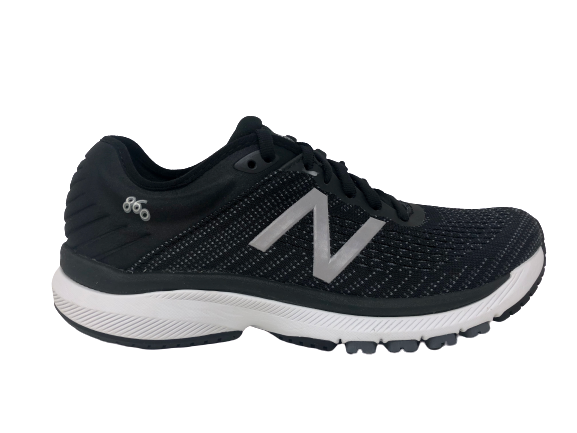 Tênis de corrida New Balance 860 v10 feminino, preto/bronze/chumbo, tamanho 5, 2E (XW), EUA