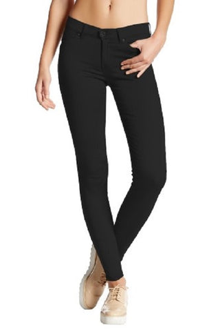 Calça skinny super confortável Hyper Ultra Stretch feminina híbrida, preta, tamanho grande