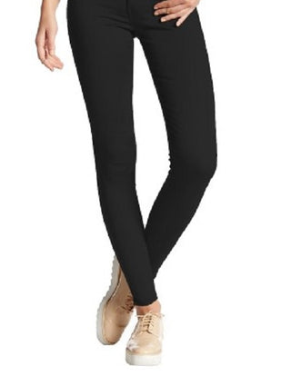 Calça skinny super confortável Hyper Ultra Stretch feminina híbrida, preta, tamanho grande