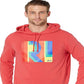 Camiseta com capuz e logotipo Polo Ralph Lauren masculina, vermelha, tamanho X-G