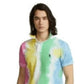 Polo Ralph Lauren Masculino Classic Fit Tie Dye Mesh Polo Camisa Verde Tamanho Grande