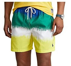 Calção de banho Ralph Lauren Traveler Classic masculino amarelo tamanho XX-G
