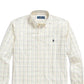 Camisa Polo Ralph Lauren Masculina de Algodão Elástico Popeline Xadrez Classic Fit com Botões Amarelo Tamanho P
