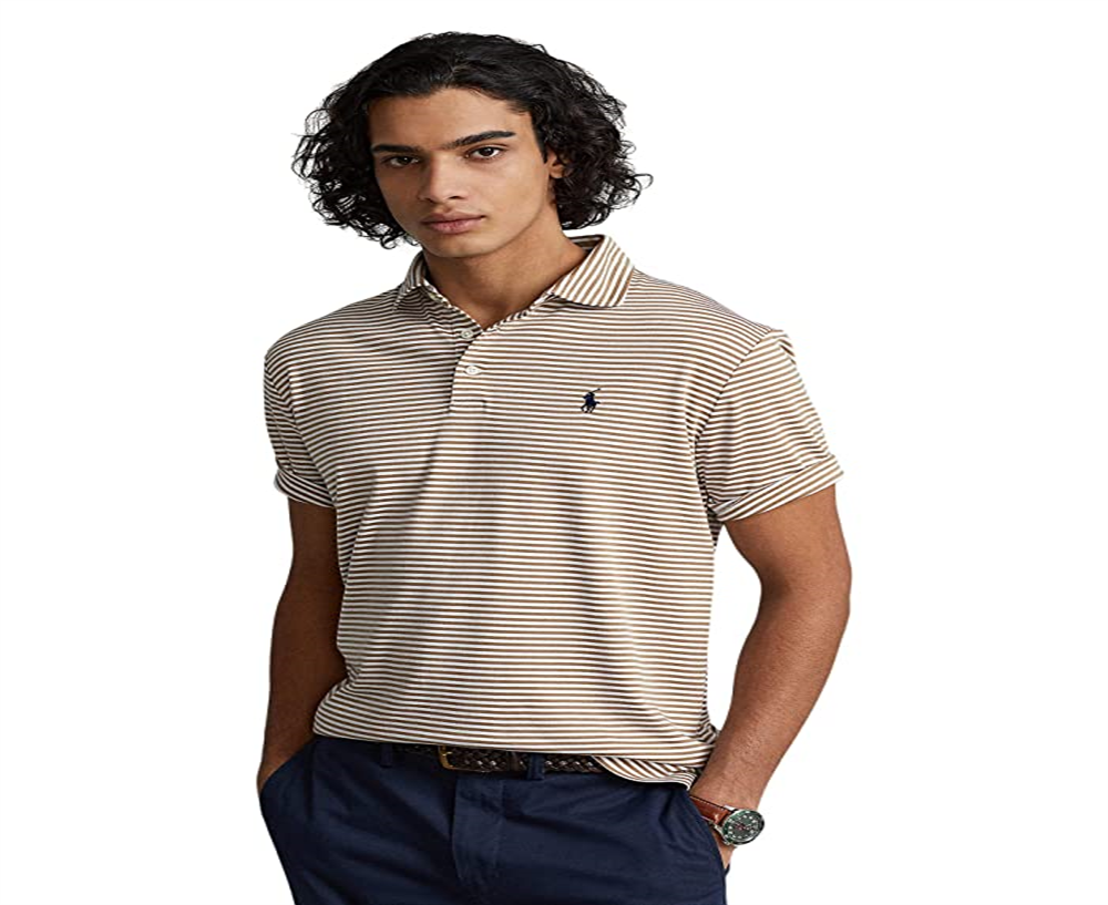 Polo Ralph Lauren Masculino Custom Slim Fit Algodão Macio Camisa Polo Branca Tamanho Grande