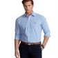 Camisa Polo Ralph Lauren Masculina Classic Fit Gingham Popeline Azul Tamanho Médio