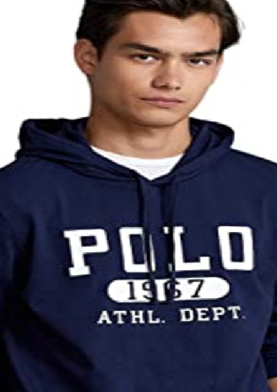 Camiseta com capuz e logotipo Polo Ralph Lauren masculina, azul, tamanho médio