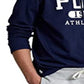 Camiseta com capuz e logotipo Polo Ralph Lauren masculina, azul, tamanho médio