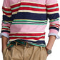 Camisa de rugby masculina Polo Ralph Lauren Classic Fit com logotipo, rosa, tamanho grande
