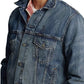 Jaqueta jeans masculina Polo Ralph Lauren Trucker azul tamanho médio
