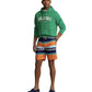 Calção de banho Polo Ralph Lauren Kailua Classic Fit masculino laranja tamanho pequeno