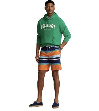 Calção de banho Polo Ralph Lauren Kailua Classic Fit masculino laranja tamanho pequeno