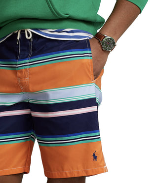 Calção de banho Polo Ralph Lauren Kailua Classic Fit masculino laranja tamanho pequeno