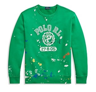Polo Ralph Lauren Moletom Masculino com Logo Fleece Verde Tamanho Médio