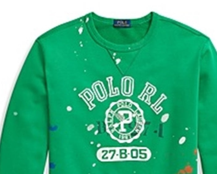 Polo Ralph Lauren Moletom Masculino com Logo Fleece Verde Tamanho Médio