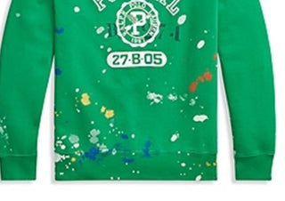 Polo Ralph Lauren Moletom Masculino com Logo Fleece Verde Tamanho Médio