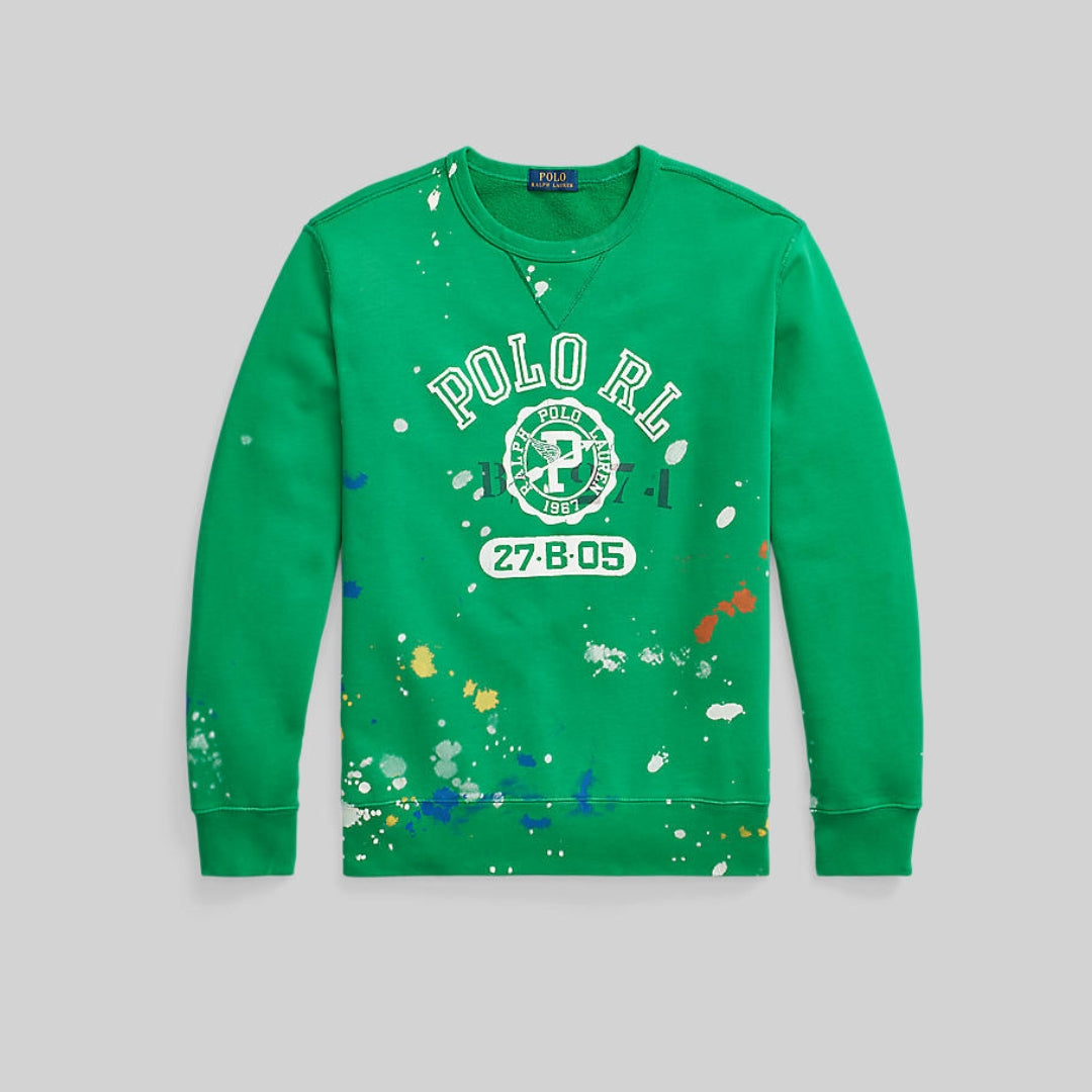 Moletom Polo Ralph Lauren com Logo Fleece Verde Tamanho P