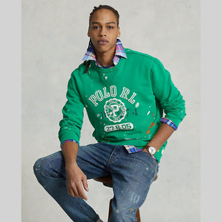 Moletom Polo Ralph Lauren com Logo Fleece Verde Tamanho P