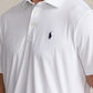 Camisa polo masculina Polo Ralph Lauren Airflow Dot, branca, tamanho XX-G