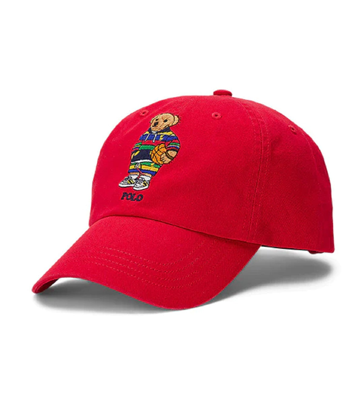Boné Polo Ralph Lauren Masculino Polo Bear Chino Vermelho Tamanho Regular