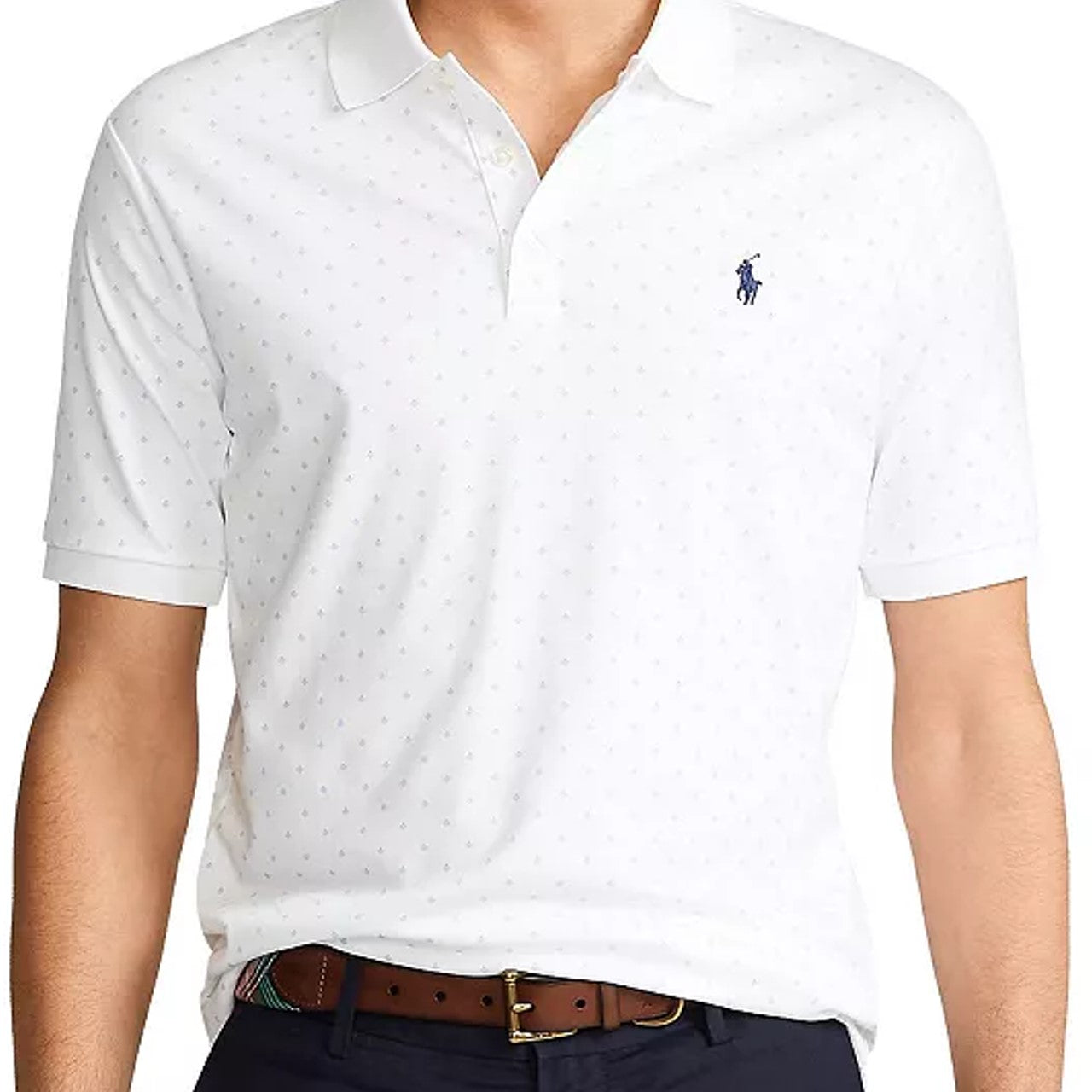 Polo Ralph Lauren Masculino Classic Fit Algodão Macio Branco Tamanho Grande