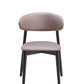 Lanae Polished Microfiber Side Chair (Set of 2) - Gray