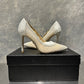 Coleção Badgley Mischka - Scarpin Weslee III de cetim feminino, cor marfim, tamanho 6,5, na Nordstrom