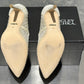 Coleção Badgley Mischka - Scarpin Weslee III de cetim feminino, cor marfim, tamanho 6,5, na Nordstrom
