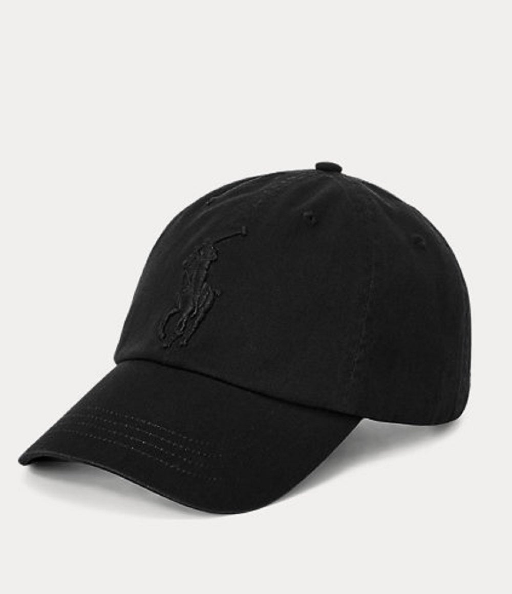 Boné chino Polo Ralph Lauren Big Pony masculino, preto, tamanho regular