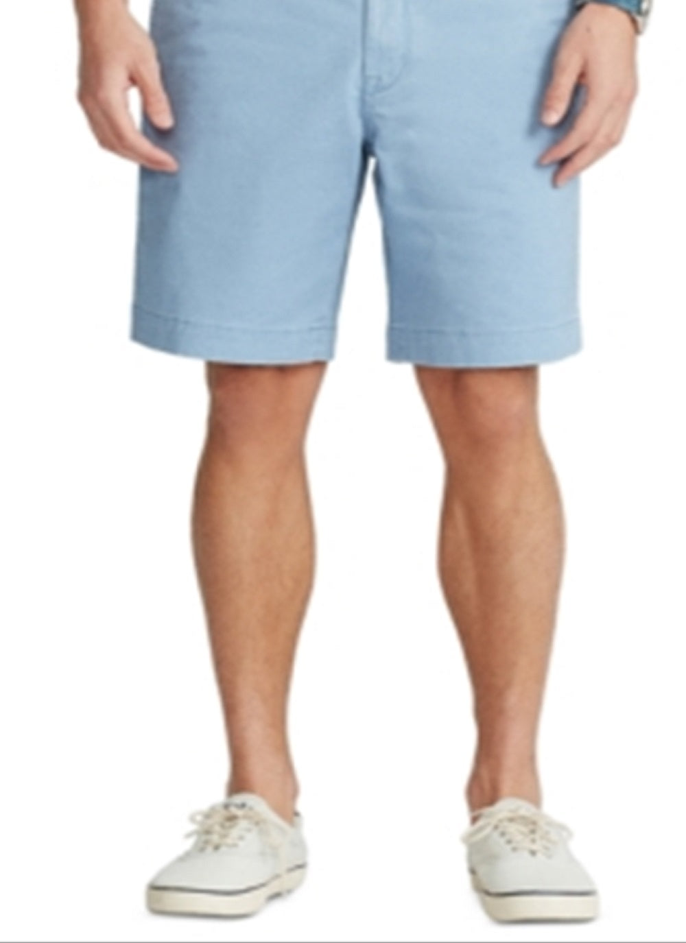 Shorts chino elástico frontal liso masculino Polo Ralph Lauren, azul, tamanho 38