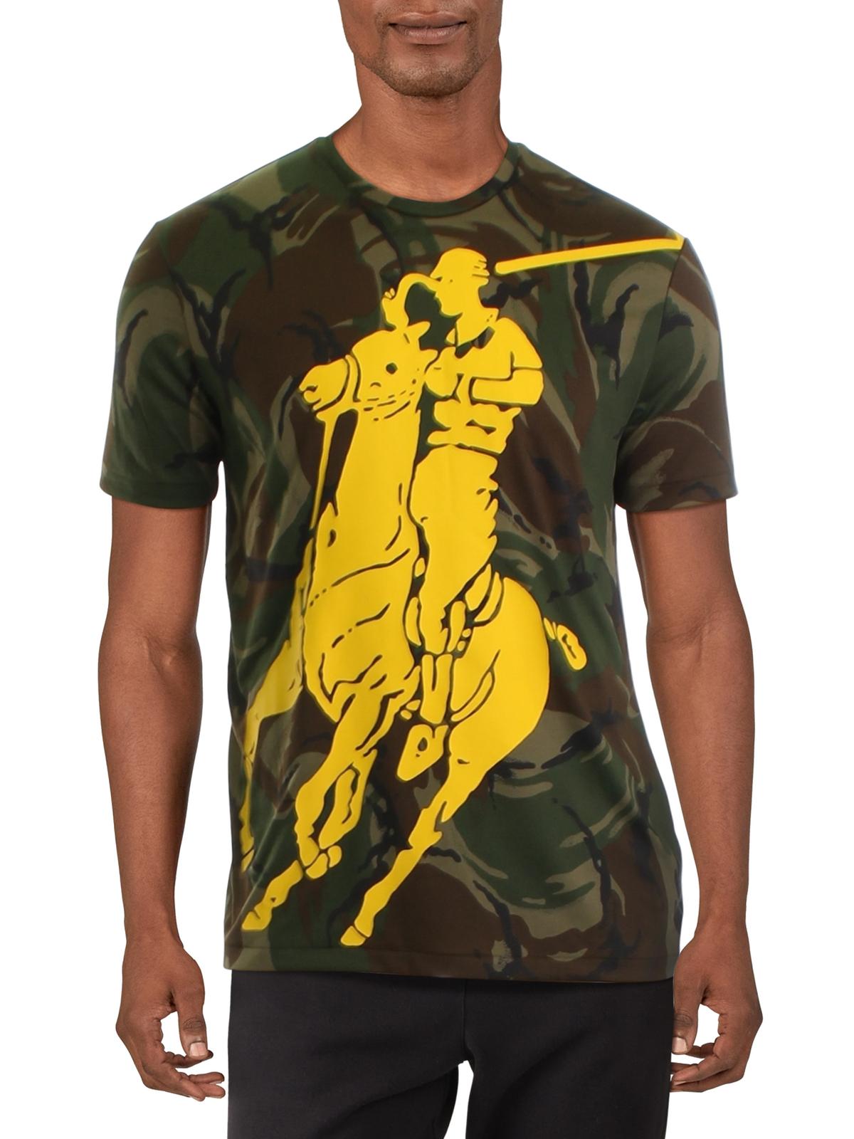 Camiseta Ralph Lauren Fitness Running Masculina Verde Tamanho Grande