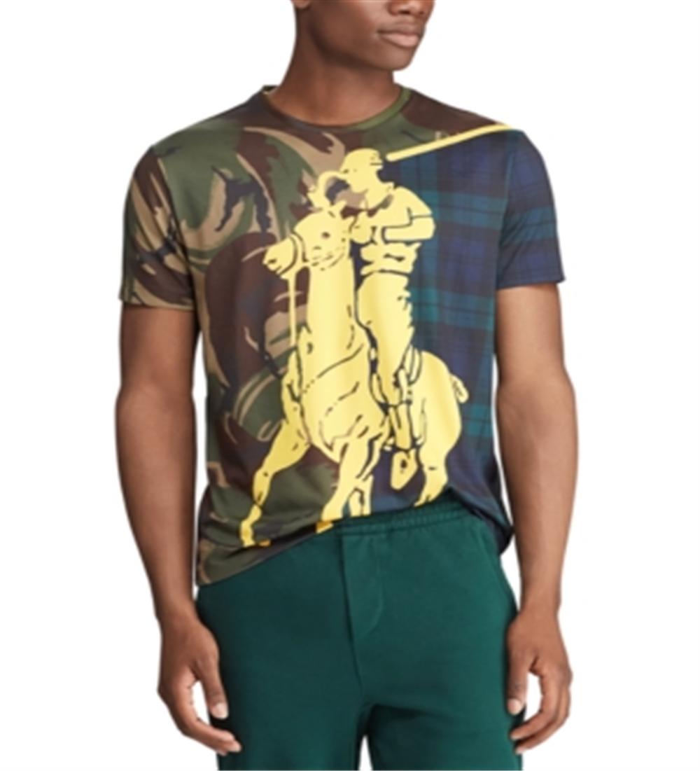 Camiseta Ralph Lauren Fitness Running Masculina Verde Tamanho Grande