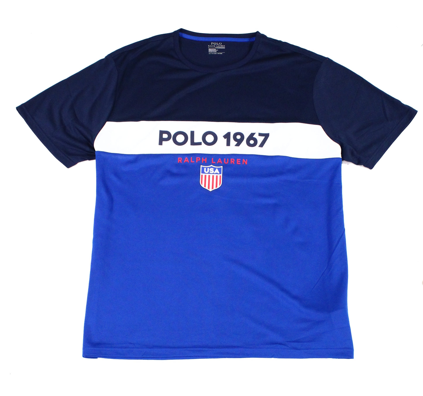 Camiseta Polo Ralph Lauren Masculina Classic Fit Performance Logo Azul Tamanho P