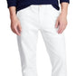 Calça chino elástica Bedford de corte reto masculina Polo Ralph Lauren, branca, tamanho 38x32