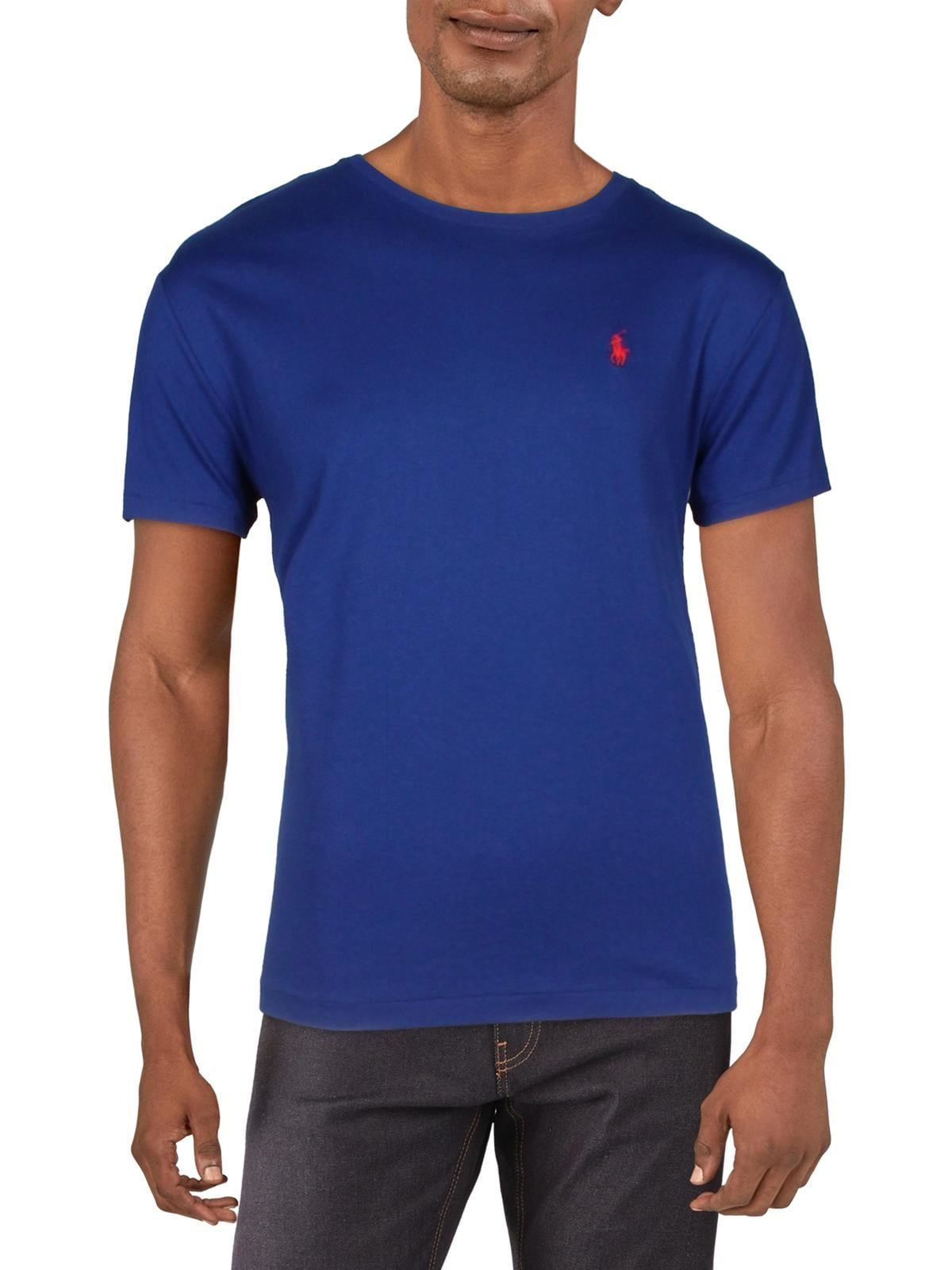 Camiseta Polo Ralph Lauren Masculina Algodão Classic Fit Azul Tamanho P