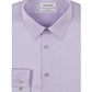 Camisa social masculina Calvin Klein Slim Fit com gola canelada e sem ferro, roxa, tamanho 15x32x33