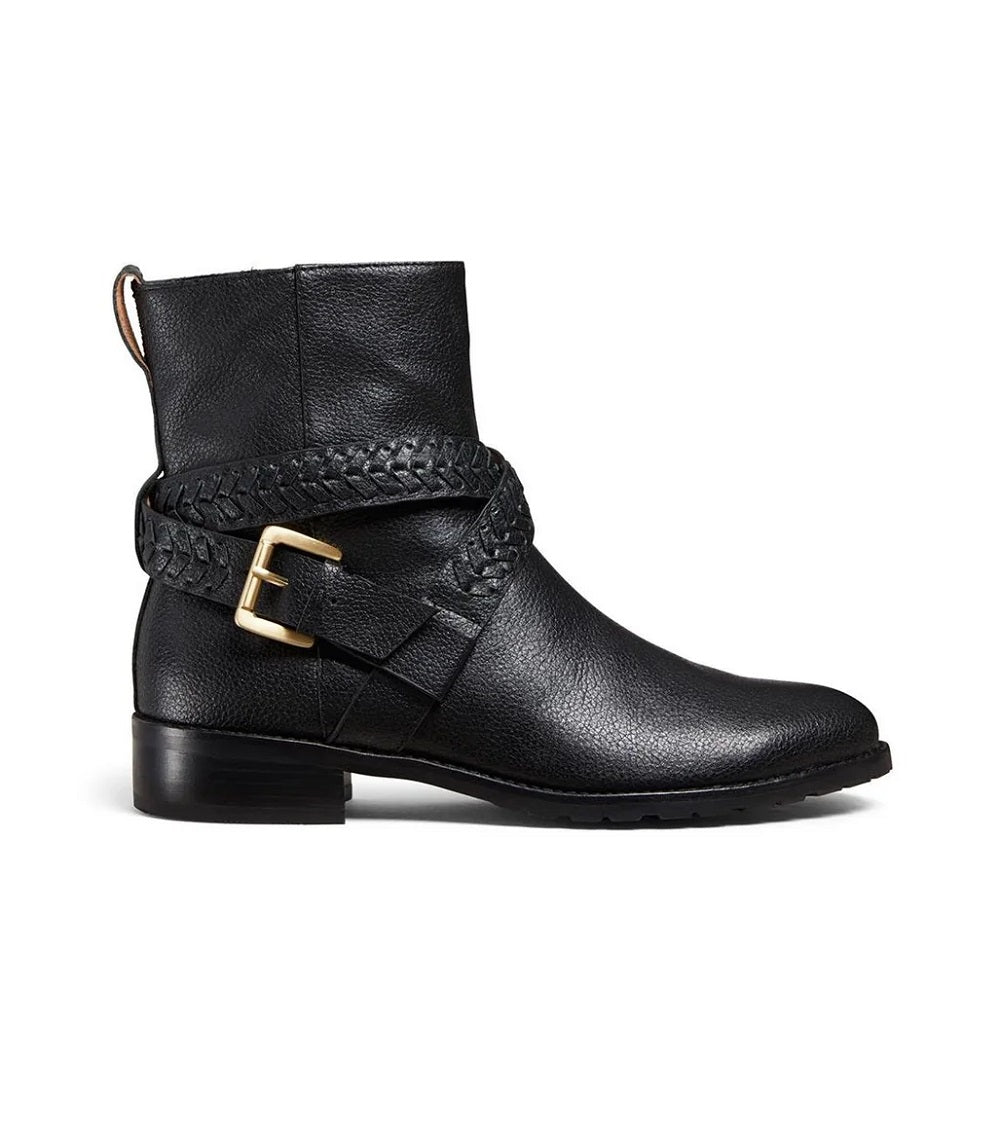 Bota Jack Rogers Eliza Moto Feminina Preta Tamanho 8 M